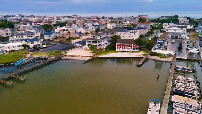 Panoramic view of the Dewey Beach town