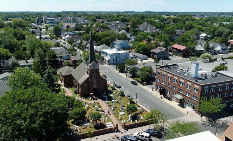 Panoramic view of Lewes