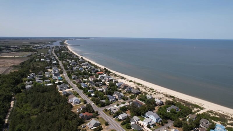 Aerial view of Rehoboth Beach